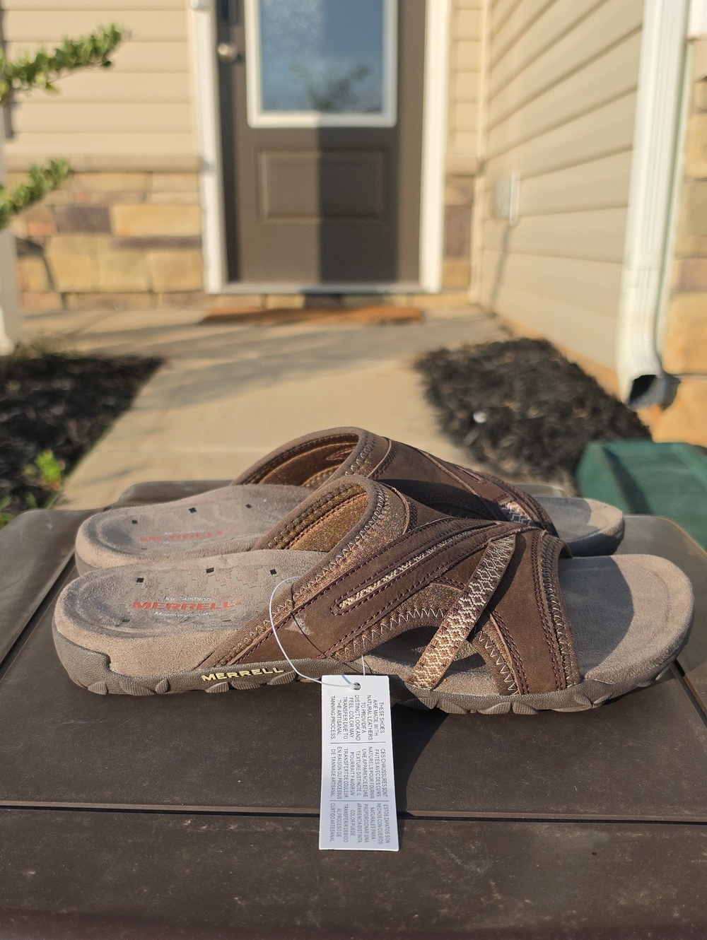 Merrell Women's Terran Slide II Sandal Size 9 Performance Footwear Dark Earth